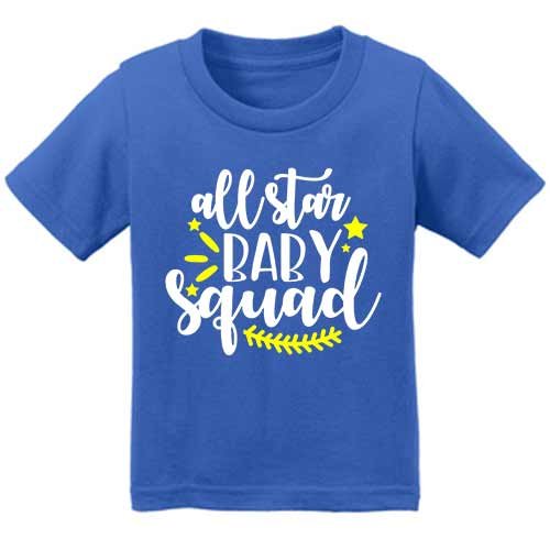 Blue ALL STAR BABY SQUAD Infants Classic Tee