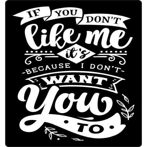 Close print view of DONT LIKE ME Classic Tee Shirts