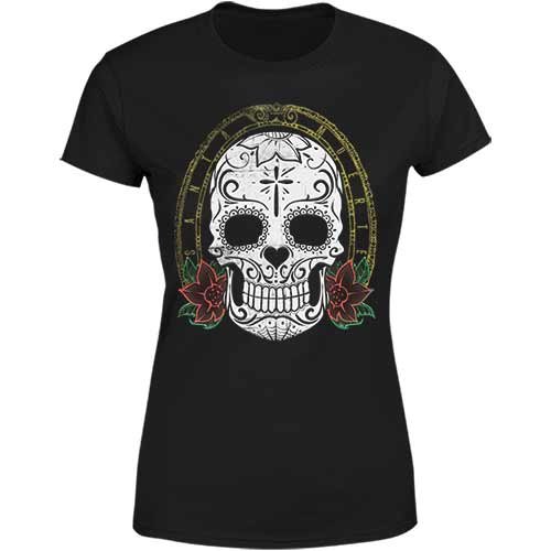 Santa Muerte ladies classic tee