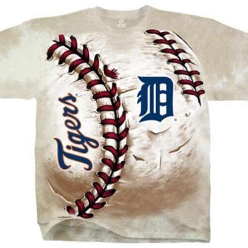 Detroit Tigers Hardball Tie-Dye Tee