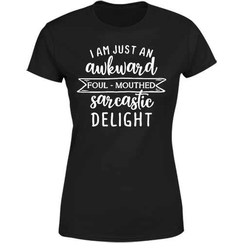 AWKWARD DELIGHT Short Sleeve Tee for Women