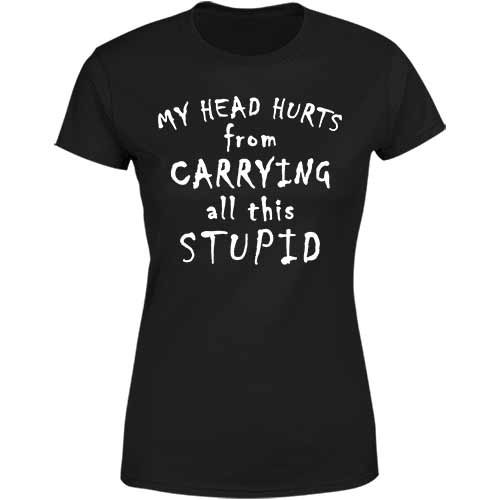 My head Hurts Ladies classic tee