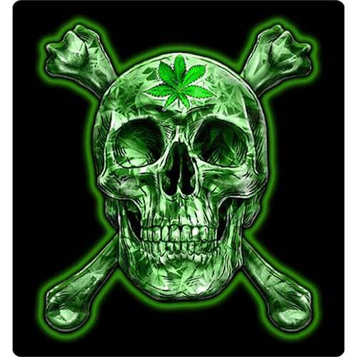 Pot Leaf Skull Image